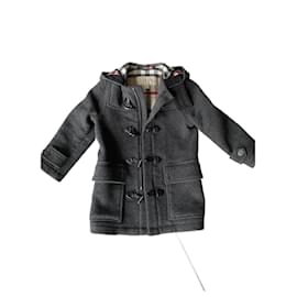 Burberry-Boy Coats Outerwear-Dark grey
