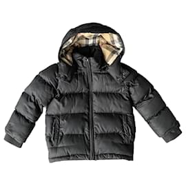 Burberry-Boy Coats Outerwear-Black