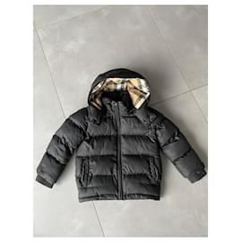 Burberry-Boy Coats Outerwear-Black
