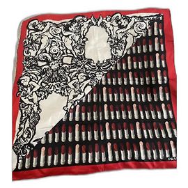 Foulard Prada Noir Blanc Rouge