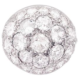 inconnue White gold pave ring, diamonds. Other