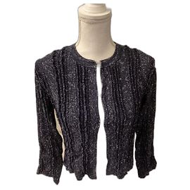 Chanel Blue Viscose Jacket Blue