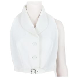 Alaïa Chaleco de rafia Alaia Blanco
