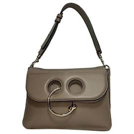 JW Anderson- JW Anderson Pierce Shoulder Bag in Beige Leather-Beige