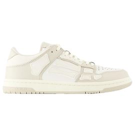 Skel Top Low Sneakers - Amiri - Cuir - Beige Marron Beige
