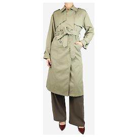 Anine Bing Sagegrüner Trenchcoat mit Gürtel - Größe S Grün