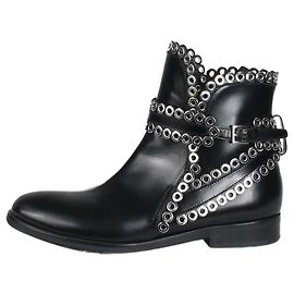 Alaïa Bottines à œillets noires - taille EU 38 Noir