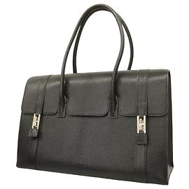 Hermès Hermes Drag 37 Handbag in Black Chevre Coromandel Black
