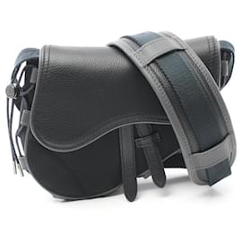 Christian Dior-Dior Homme Saddle Bag-Brown,Black
