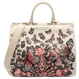 Bulgari Borsa Tote Serpenti Bvlgari Rosa Multicolore Crudo