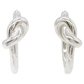 Céline-Celine Silver Plated Stud Earrings-Silvery