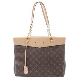 Louis Vuitton-Louis Vuitton Pallas Shopper Monogram Dune Tote Bag-Brown,Beige