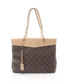 Louis Vuitton-Louis Vuitton Pallas Shopper Monogram Dune Tote Bag-Brown,Beige