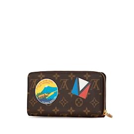 Louis Vuitton-Louis Vuitton Monogram Vivienne TYO Patch Round Long Wallet-Brown