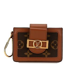 Louis Vuitton Monogram Reverse Dauphine Multicart Card Case Brown
