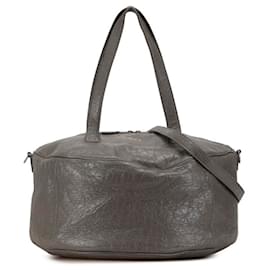 Balenciaga-Balenciaga Air Hobo Boston Bag-Brown