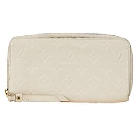 Louis Vuitton-Louis Vuitton Monogram Empreinte Zippy Wallet-White