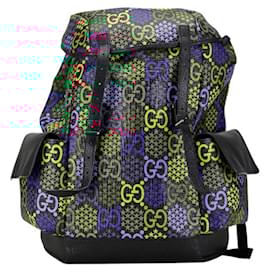 Gucci-Gucci GG Psychedelic Medium Backpack-Black,Multiple colors