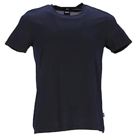 Hugo Boss-Boss Hugo Boss Slim Fit T-shirt in Navy Blue Cotton-Blue,Navy blue