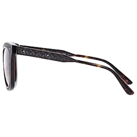 Bottega Veneta-Bottega Veneta Oversize Tortoiseshell Gradient Sunglasses in Brown Acetate-Other