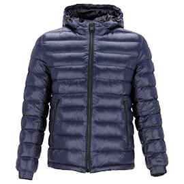 Hugo Boss-Boss Hugo Boss Quilted Jacket in Navy Blue Nylon-Blue,Navy blue