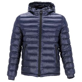 Jaqueta acolchoada Boss Hugo Boss em nylon azul marinho Azul Azul marinho