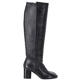 Stuart Weitzman-Stuart Weitzman Eloise 75 Boots in Black Leather-Black