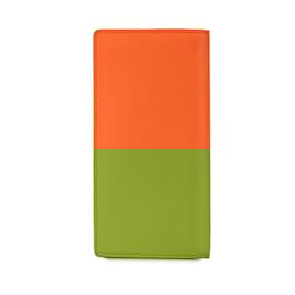 Louis Vuitton-Louis Vuitton LV Aerogram Portefeuille Brazza Long Wallet-Orange