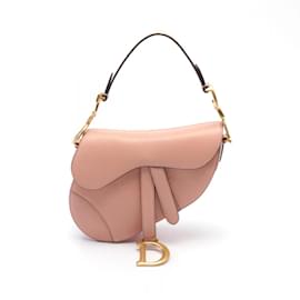 Christian Dior-Christian Dior Pink Leather Saddle Handbag-Pink