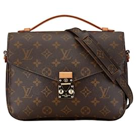 Louis Vuitton-Louis Vuitton Monogram Pochette Metis MM Handbag-Brown,Monogram