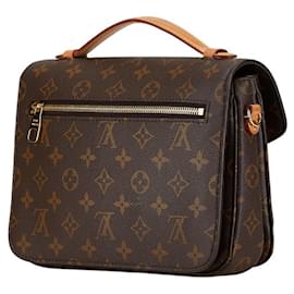 Louis Vuitton-Louis Vuitton Monogram Pochette Metis MM Handbag-Brown,Monogram