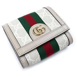Billetera Gucci Ophidia GG Blanco Beige