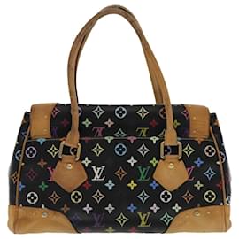 Louis Vuitton-LOUIS VUITTON Monogram Multicolor Beverly GM Hand Bag Black M40202 Auth bs18732-Black