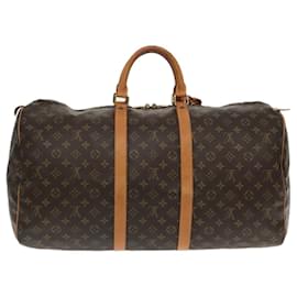 Louis Vuitton-LOUIS VUITTON Monogram Keepall 55 Boston Bag M41424 LV Auth 94824-Monogram
