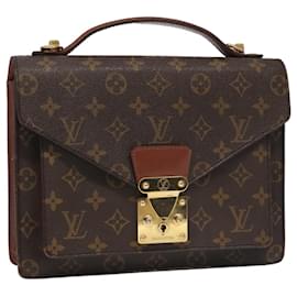 Louis Vuitton-LOUIS VUITTON Monogram Monceau 28 Hand Bag 2way M51185 LV Auth 95219-Monogram