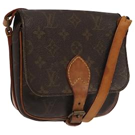 Louis Vuitton-LOUIS VUITTON Monogram Cartouchiere PM Shoulder Bag M51254 LV Auth ar12656-Monogram