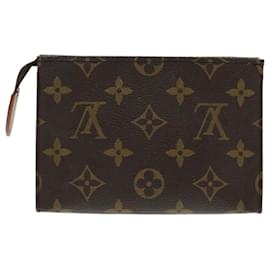 Louis Vuitton-LOUIS VUITTON Monogram Poche Toilette 15 Pouch M47546 LV Auth 95049-Monogram
