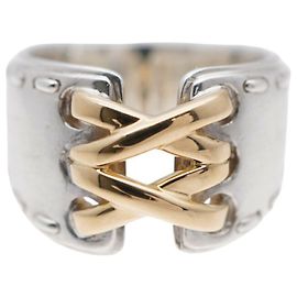 Hermès Hermes Mexico Double Silver 925/K18YG Ring Other