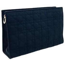 Christian Dior Cannage Nylon Pouch Black