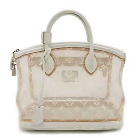 Louis Vuitton Translence Lockit Handtasche Weiß