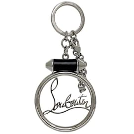 Christian Louboutin-Christian Louboutin Black Leather Keyring-Black