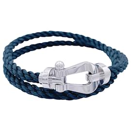Fred-Fred bracelet, 'Force 10', in white gold and steel.-Other