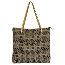 Fendi-Fendi Beige Zucchino Tote Bag-Beige