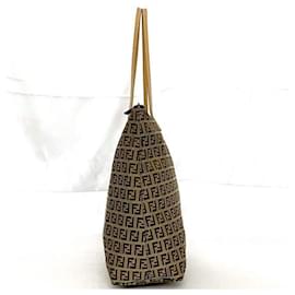 Fendi-Fendi Beige Zucchino Tote Bag-Beige