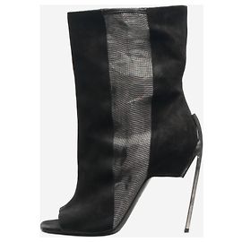 Vic Matié Bottes à talons ouverts noires - taille EU 37 Noir