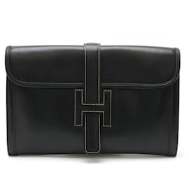 Hermès-Hermes Jige PM Clutch Bag-Black