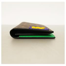 Louis Vuitton-Louis Vuitton Long Wallet Monogram Portefeuille Brazza NM M80523-Brown,Black,Green,Orange
