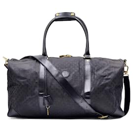 Fendi-Fendi Monogram Boston Travel Bag with Strap-Black