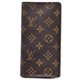 Louis Vuitton Monogram Long Wallet Brown