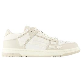Skel Top Low Sneakers - Amiri - Cuir - Beige Marron Beige